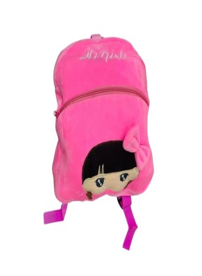 DIHAWK Cartoon Design Velvet School Backpack Bag For 2 To 5 Years Boys And Girls Nursery Preschool Picnic Carry Travelling Bags (Girls) - Image 2